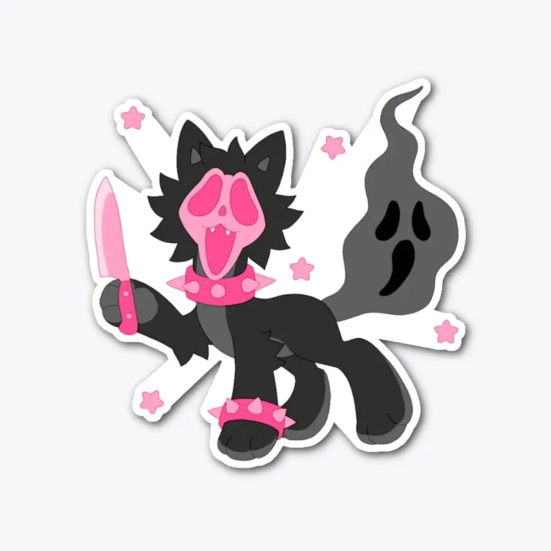 Ghost Cat Stickers